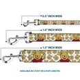 thumbnail image 3 of Disney Pet Leash, Dog Leash, Winnie the Pooh Chibi Pose and Expressions Scattered White, 6 Feet Long 1.0 Inch Wide, 3 of 6