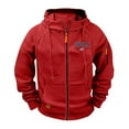 thumbnail image 1 of Ceisia Men's casual sports solid color hooded jacket pocket long Gift sleeve outerwear, 1 of 6