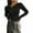 Black, variant on WBQ Women's Ribbed Sweater Long Sleeve Slim Knitted Pullover