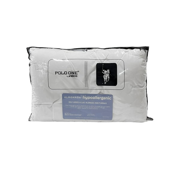 Almohada Hypoalergénica Polo One 100% Poliéster blanco Estándar