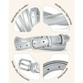 thumbnail image 6 of Punplita Women Silver Belt Thin Belts for Women Belts for Jeans Ladies Belts, 6 of 9