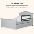 thumbnail image 3 of Dream On Me Lightweight Mesh Security Adjustable Bed Rail for Toddler in Black, Fits for Twin, Full, Queen, Toddlers and Bunk Size Beds with a Mattress height less than 5" inches only., 3 of 7