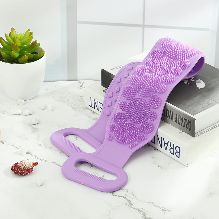 Shower Brush Silicone Bath Body Brush - Back Scrubber With Long