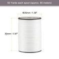thumbnail image 2 of Unique Bargains Thin Waxed Thread 93 Yards 0.65mm Polyester String Cord for Machine Sewing Hand Quilting Weaving, White, 2 of 5