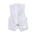 thumbnail image 2 of Visaccy 4 Piece Boys' Formal Suit Set with Vest Pants Dress Shirt and Tie White 8Years, 2 of 5