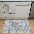 thumbnail image 2 of Bloom Rugs Washable Non-Slip 2x3 Rug - Silver / Dark Gray Traditional Oriental Area Rug for Living Room, Bedroom, Dining Room, and Kitchen - Exact size: 2' x 3', 2 of 9
