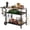Black 560, variant on Outdoor Bar Cart Grill Table with Wheels, Stainless Steel Prep Table BBQ Cart for Patio Cooking, Three-Shelf Storage and Hooks