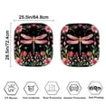 thumbnail image 3 of Binienty Dragonfly Car Front Windshield Sun Shade Car Sunscreen Blocks UV Rays and Keeps Vehicle Cool Folding Car Sun Shade for Front Window Universal for Auto Truck Van SUV 2 Pcs, 3 of 5