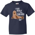 thumbnail image 3 of Inktastic I Just Really Like Sea Lions Ok Youth T-Shirt, 3 of 5