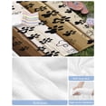 thumbnail image 6 of Brown Beige Blue Farmhouse Beach Towels Oversized Super Absorbent, Black Dog Paw Vintage Wooden Lightweight Bath Towel Quick Dry Sets For Bathroom/Pool/Rv Camping/Beach Play/Gym Room/Picnic 30"x60", 6 of 8