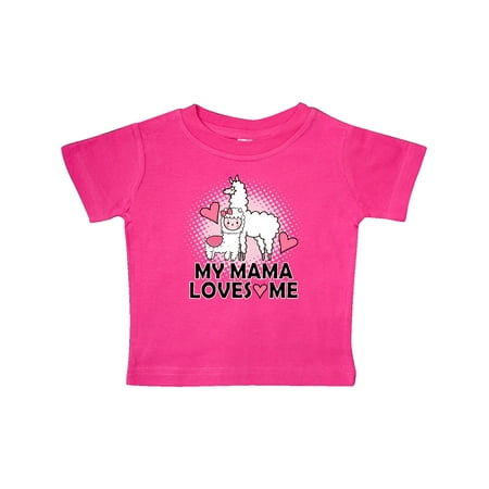

Inktastic My Mama Loves Me Llama Gift Baby Girl T-Shirt