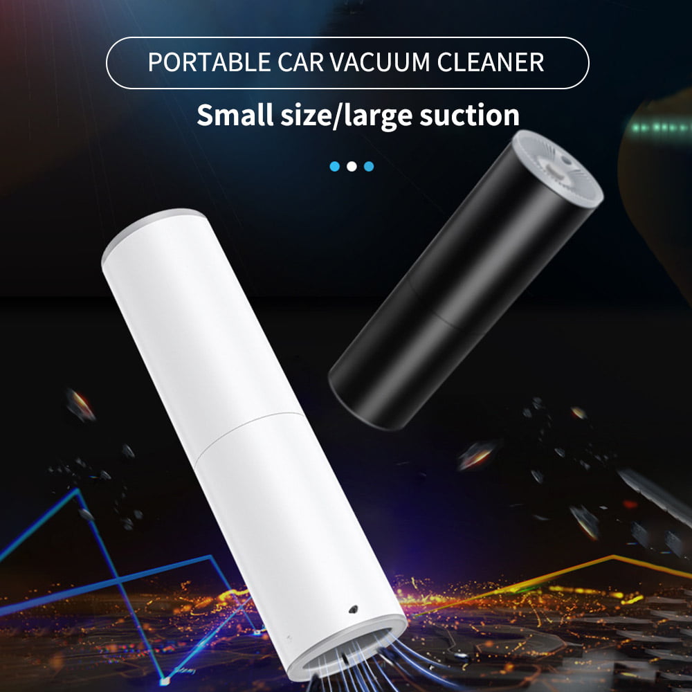 Mini Car Suction Vacuum Cleaner Handheld Cylinder Dust Cleaner Dry Wet Low Noise 