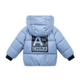 thumbnail image 3 of Kids Girl Boy Hoodie Coat Toddler Warm Shiny Puffer Jacket Snowsuits 2-8T, 3 of 8