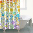 thumbnail image 4 of Waterproof Boho Style Shower Curtain 72x72 Inch Bohemian Colorful Floral Shower Curtains for Bathroom Hotel Home Decor with 12 Hooks, 4 of 5