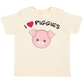 thumbnail image 3 of Inktastic I Love Piggies with Cute Pig Boys or Girls Toddler T-Shirt, 3 of 5