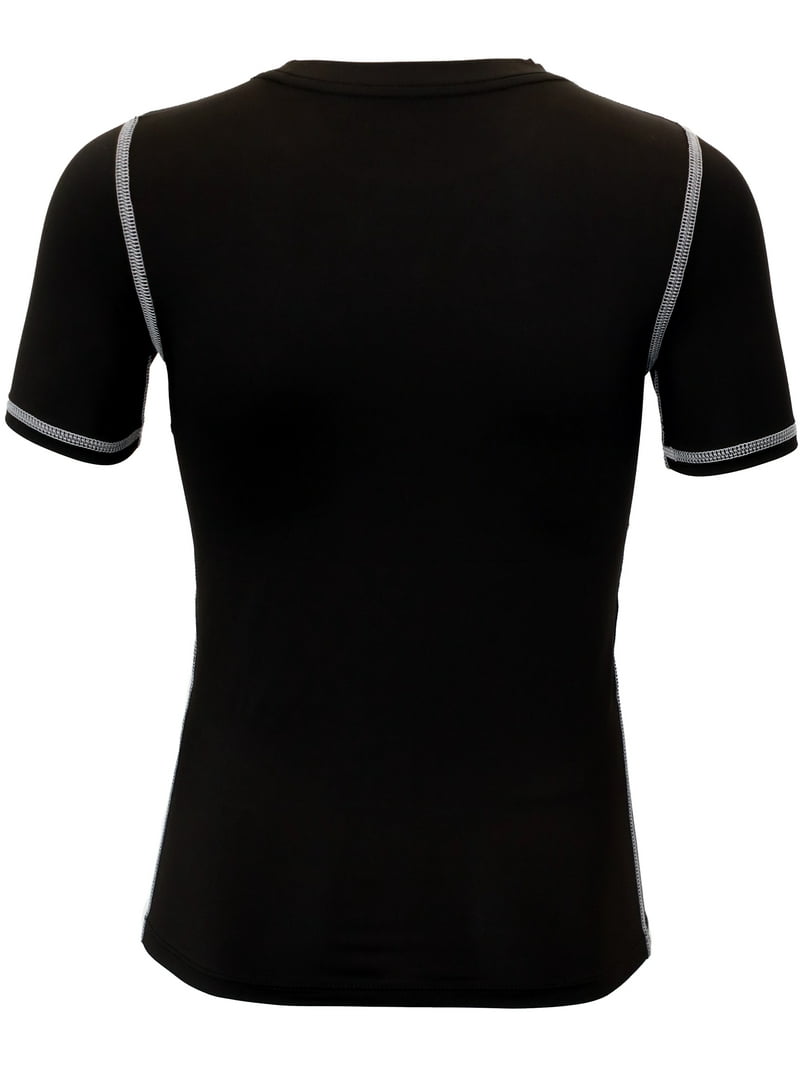 ウォーキング・ランニングウェア NEEDLES Black Short - Sleeve Shirt S Men's Short Sleeve Sports T-Shirt | Olaben