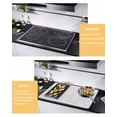 thumbnail image 3 of nqOlkjepod Large Induction Cooktop Protector Mat 28.5"x20.5", Gray Boho Stove Top Covers for Electric Stove, Ethnic Vintage Abstract Floral Pattern Art Stove Burner Cover Mats, Glass Top Stove Cover, 3 of 8
