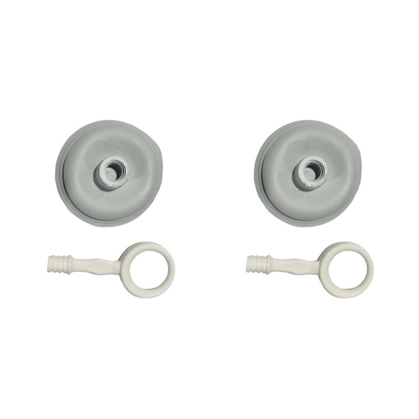 Inteprter Desatascador de inodoro PP PE, reutilizable, multiusos, pequeño con asas, cepillo para cuenco, accesorio para el hogar, herramienta de Azul 2piezas