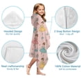 thumbnail image 7 of Princess Dress Ballet Pattern Hooded Bath Towel，60"x35" for Ages 3 To 12 Kids, Quick Dry Lightweight Soft Microfiber Hood Beach Towel Cover Up for Kids, 7 of 7