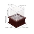 thumbnail image 3 of Square Baseball Display Box Transparent Showing Box Ball Protection Showcase, 3 of 8
