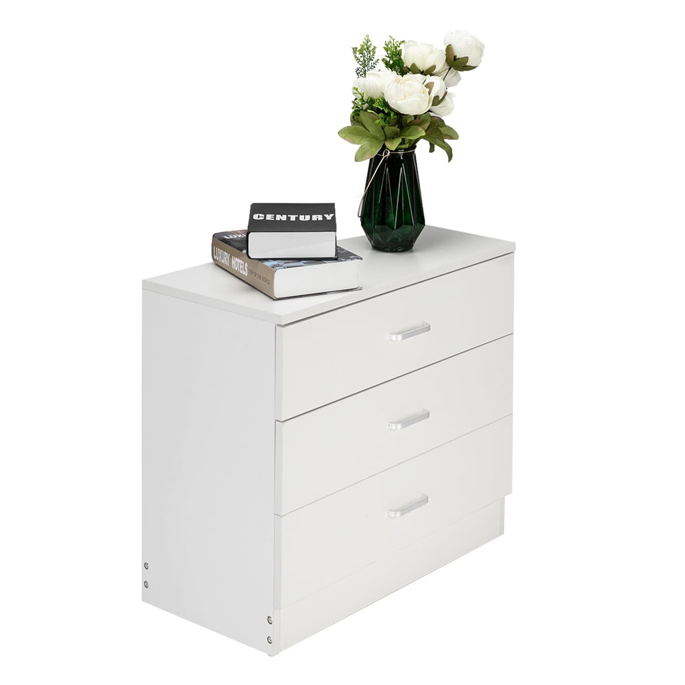 3-Drawer Dresser White