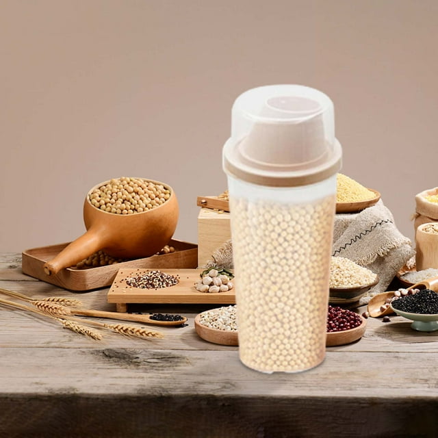 TIMIFIS Cereal Containers Storage Kitchen Transparent Sealed Canister, Grain Preservation Box, Grain Storage Box, Storage Tank Home and Kitchen