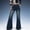 *Blue, variant on ClodeEU Women's High Waisted Bell Bottom Jeans ,Stretchy Trendy Wide Leg Flare Bootcut Denim Pants Black,Womens Plus L