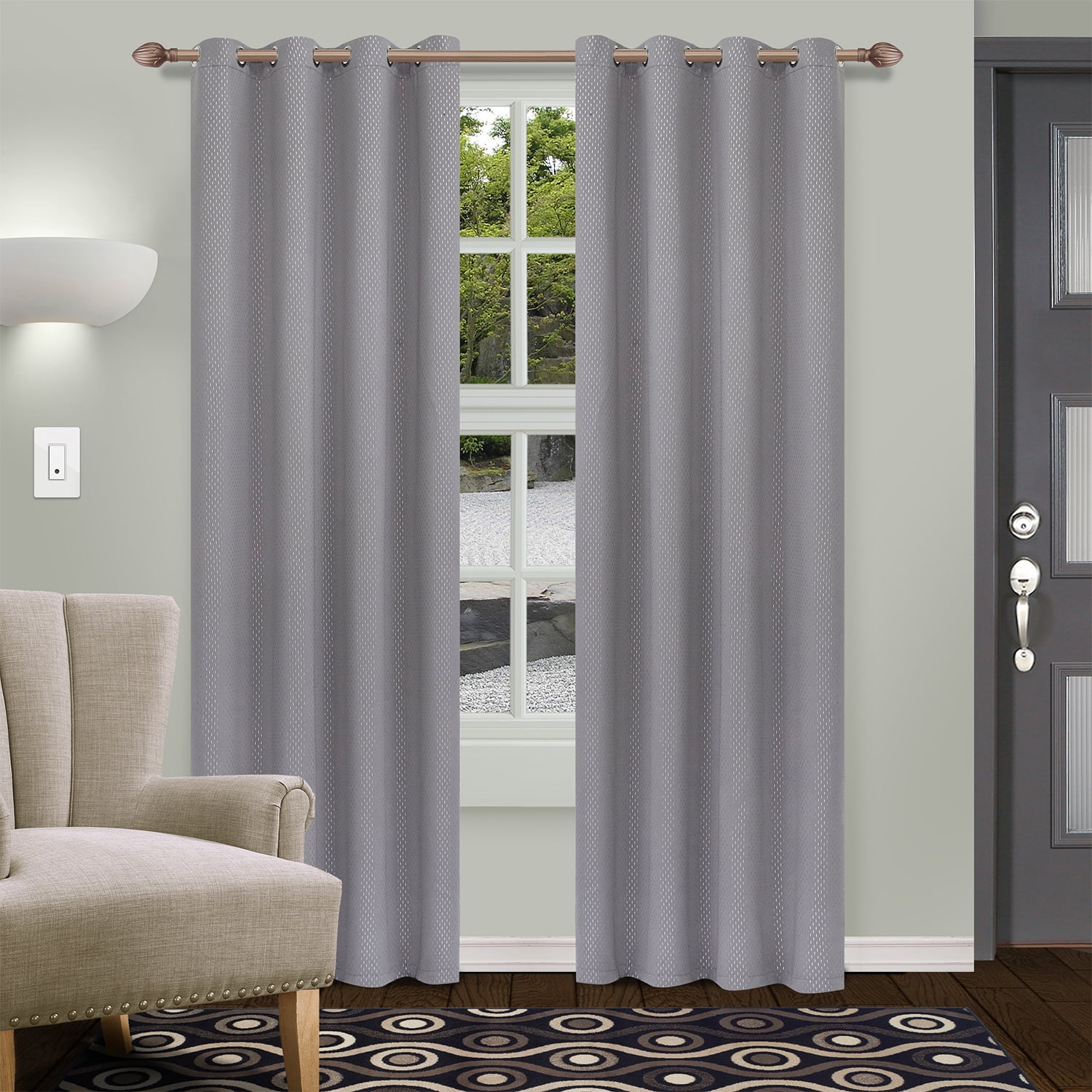 Shimmer Blackout 2 Panel Curtains