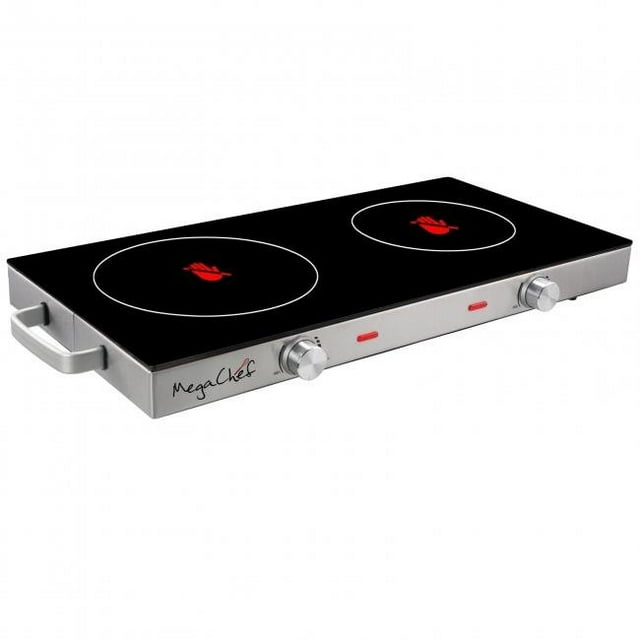 Megachef Surface de Cuisson Électrique Double en Céramique à Infrarouge
