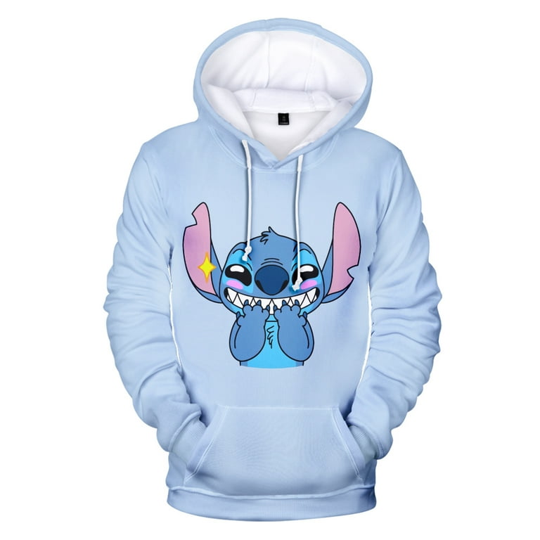 Mengen Women's Men's Gifts Aesthetic Clothes Stitch 3D Graphic Design Hoodie Jacket Kids Sweatshirt Casual Hoodie,Christmas Stitch Plus Size Sweaters(