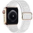 thumbnail image 1 of Bracelet Solo Loop Extensible Compatible avec Apple Watch Bandes 38mm 40mm, Élastiques Tressés Extensibles Réglables Tissage Nylon Femmes Hommes Bracelet Compatible avec iWatch Série (Style3), 1 of 5
