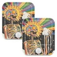 thumbnail image 7 of Yayeee 2-Pack Plug in LED Night Lights with Light Sensors Motion Detectors, Bright Skeleton, 7 of 7