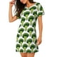 thumbnail image 2 of Disketp Cute Broccoli para Camisón Corto de Manga Corta para Mujeres, Camisón Cómodo con Escote Redondo, Bonito y Confortable, 2 of 6