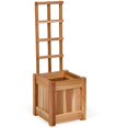 thumbnail image 2 of All Things Cedar 12w x 12d x 13h Set of 2 Planter Box's with Trellis, 2 of 4