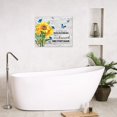 thumbnail image 2 of Sunflower Canvas Wall Art Inspirational Quotes Motivational Wall Art Farmhouse Blue Butterfly Pictures for Bedroom Bathroom Living Room Wall Decor Vintage Framed Wall Art Ready To Hang, 16x12 Inch, 2 of 6
