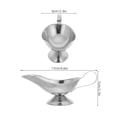 thumbnail image 2 of KONTONTY Metal Gravy Boat Stainless Steel Condiment Container for Dining Use 1Set, 2 of 8