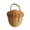 1pc, variant on Dserhfy Rattan Woven Basket Bohemian Acorn-Shaped Portable Storage Bag Picnic Basket Sundries Organizer for Photography Prop