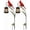 G0-2 pcs, variant on Cardinal Bird Solar Lantern Stake Cardinal Solar Light Vintage Edison Bulb Solar Stake Decor Durable Outdoor Metal Sculpture Light for Backyard Pathway Sympathy Memorial Ornament