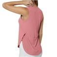 thumbnail image 1 of SROBPTY Chemises d'Été pour Femmes, Camisole de Sport Entraînement Physique Yoga Col Rond Rose, P, 1 of 4