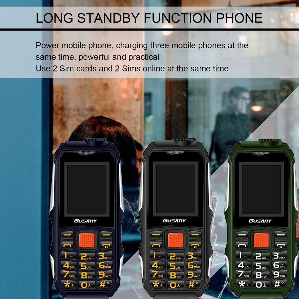 Two Sim Card 2.8 Inch Shockproof Phone 2 Sim Cards 2 Standby Mobile