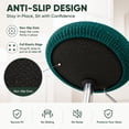 thumbnail image 3 of Elastic Round Stool Cover,11.8-13.8" Stretch Bar Stool Seat Protector, Washable Removable Stool Cushion Cover, Non Slip Round Chair Slipcover, Soft Jacquard Stool Seat Sleeve, Furniture Cover, 3 of 4
