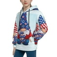 thumbnail image 2 of Kdxio Cute Gnomes in USA1 Pattern Boys Athletic Unisex Boys Girls Hoodie with Pocket Sweatshirts-Small, 2 of 6