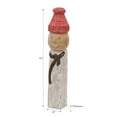 thumbnail image 2 of Christmas Nilgiri Wood Snowman Avec Toque Totem Pole, 2 of 3