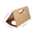 thumbnail image 2 of Soimiss Double Tier Cup Holder Kraft Paper Portable General Users Outdoor Use 10pcs, 2 of 7