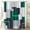 Emerald Green, variant on 78 Inches Long Fabric Shower Curtain - 72x78 Geometric Waterproof Cloth Shower Curtains Set with Plastic Hooks, Tall Hotel Spa Modern Luxury Polyester Shower Curtain for Bathroom, Navy Blue