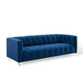 thumbnail image 1 of Modway Mesmer Channel Tufted Button Performance Velvet Sofa in Navy, 1 of 10