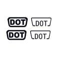 thumbnail image 2 of 4 pegatinas de seguridad para casco Dot For Dot de 8,5 x 4 cm, pegatinas de repuesto aprobadas por la normativa para bicicletas y coches, 2 of 4