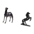 thumbnail image 5 of Greyhound Dog Statue Resin Animal Figurine Horse Sculpture Vivid Resin Material Shelf Study Room Ornament, 5 of 8