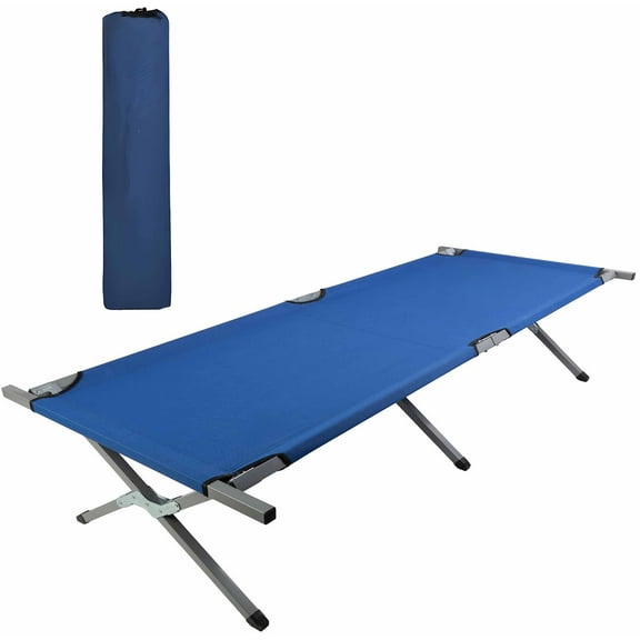 Camping Cot, Sleeping Cots for Adults with Storage Bag, Portable and Lightweight Cot Bed for Outdoor Traveling, Hiking, Office Nap, Easy to Set up
