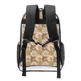 thumbnail image 2 of Honeii Mandala Print Clear Backpack Heavy Duty Transparent Bag 17" See Through BookBag for Women Men Adults Work Festival Sports Travel, 2 of 7
